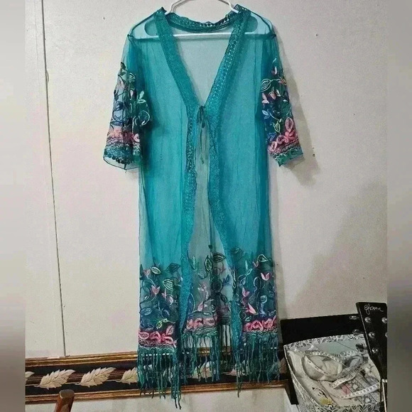 EUC! Marca amit sheer swimsuit coverup! - Picture 1 of 5